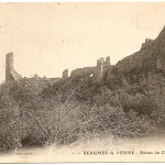 Carte postale : ruines du chateau de Beaumes de Venise